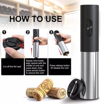 Sacacorcho Destapador De Vino Eléctrico Inalámbrico Pro