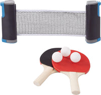 Set Ping Pong Red Extensible 2 Paletas 3 Pelotas Profesional