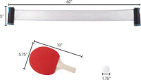 Set Ping Pong Red Extensible 2 Paletas 3 Pelotas Profesional