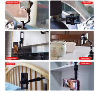 Soporte Para Celular 360 Auto Espejo Retrovisor Multifunción