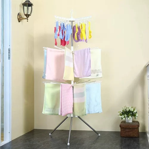 Tendedero De Ropa Plegable 3 Niveles Compacto