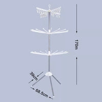 Tendedero De Ropa Plegable 3 Niveles Compacto