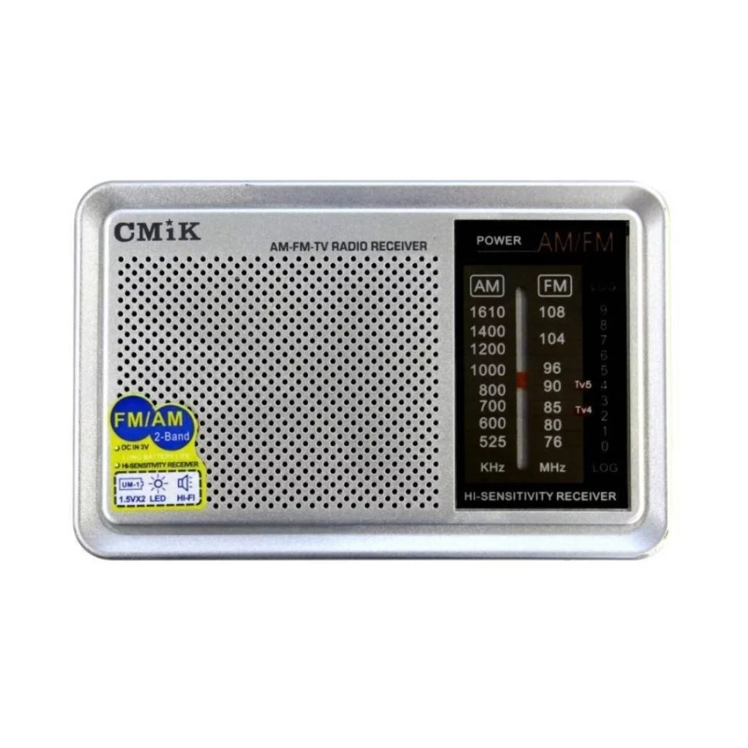 Radio Portátil Mk-610 Am Fm Eléctrica Y Pilas Salida 3.5®