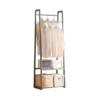 Perchero Estantería Bambú 2 Estantes, Resistente 60x166cm®