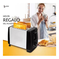 Tostadora De Pan Eléctrica 900w Inoxidable 2 Ranura 7 Nivel®