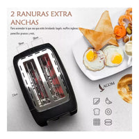 Tostadora De Pan Eléctrica 900w Inoxidable 2 Ranura 7 Nivel®