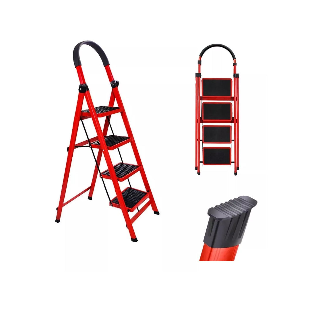 Escalera Antideslizante Plegable 4 Escalones Resistente®
