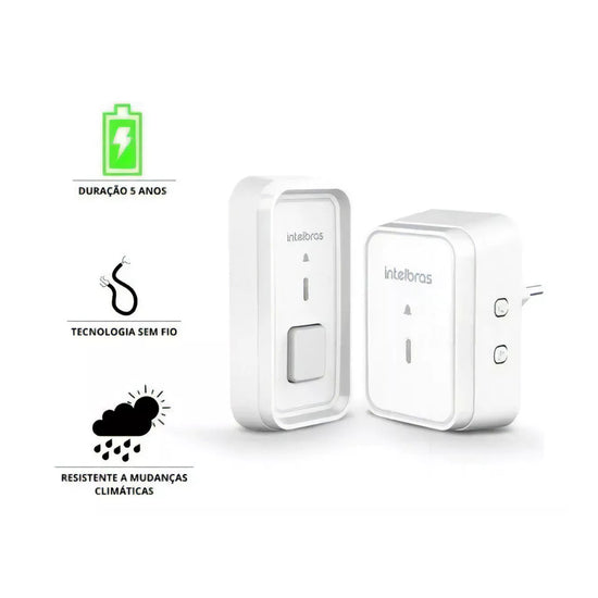 Timbre Inalámbrico Intelbras Para Exteriores