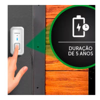 Timbre Inalámbrico Intelbras Para Exteriores Con Toma De Batería De 5 Años