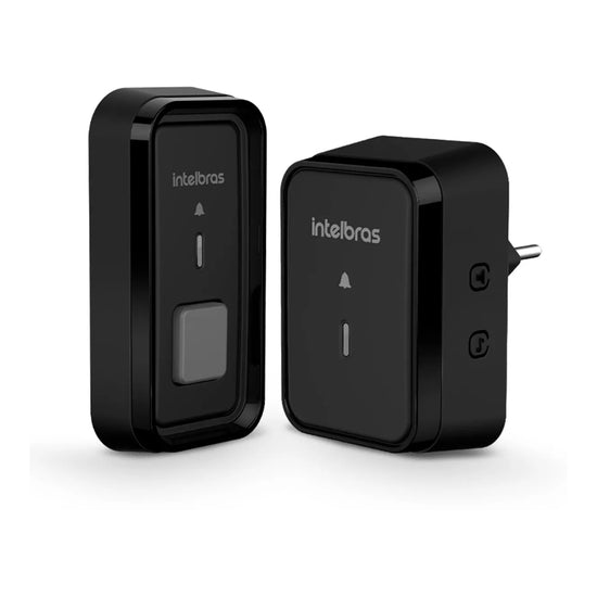 Timbre Inalámbrico Intelbras Black Cib 101, Color Negro, 110 V/220 V
