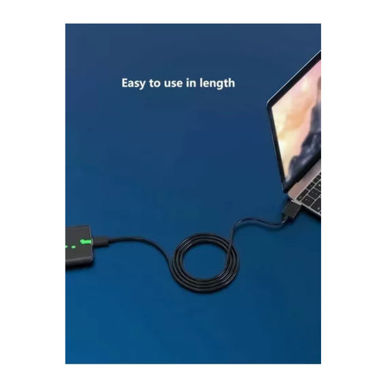 Cable De Carga Usb Tipo C 1 Metro Para Celular Negro