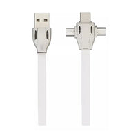 Cable 3 En 1 Micro Usb, Tipo C, Compatible Lightning 1.2m®