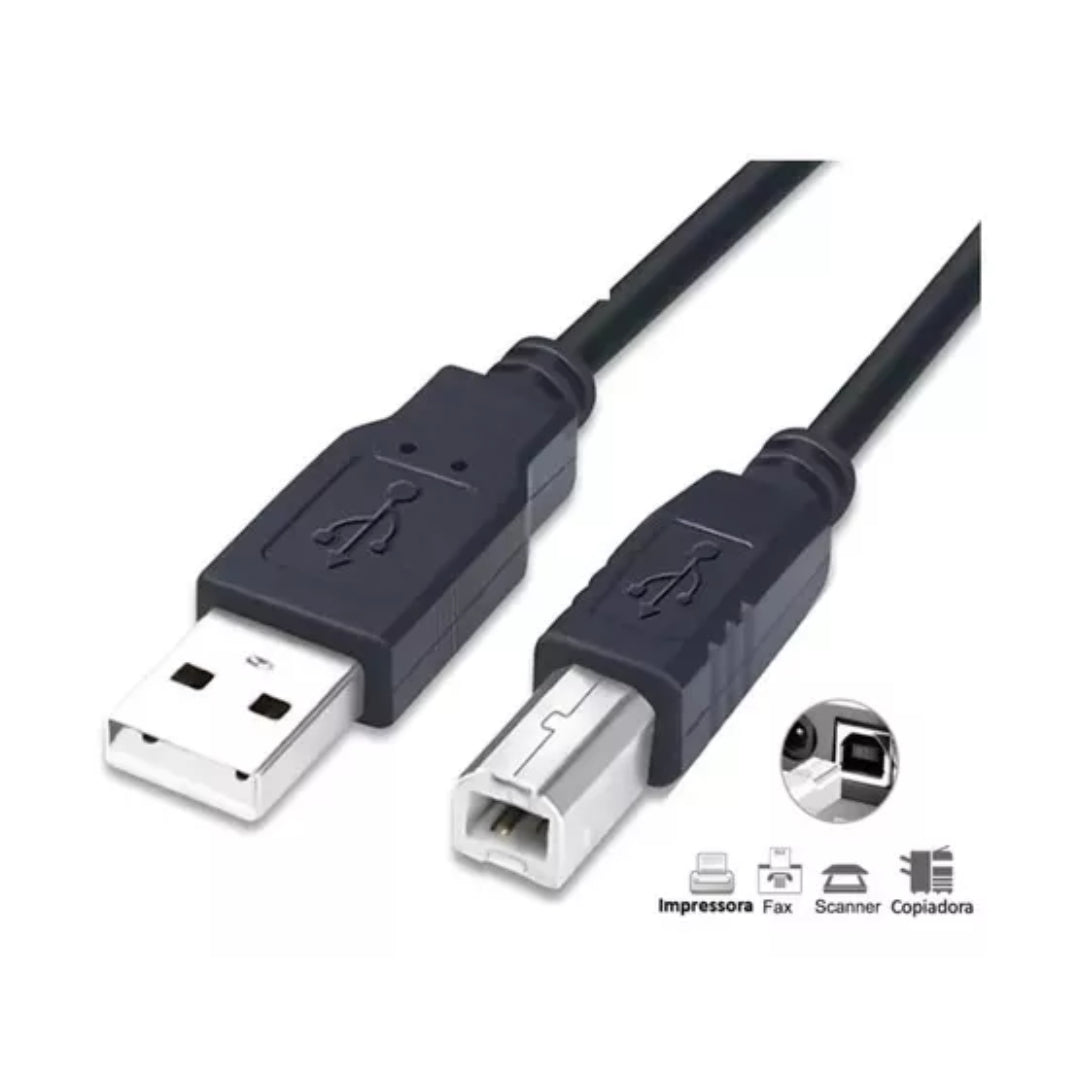 Cable Usb Para Impresora 1.8mt Hp Epson Canon Zebra Brother®