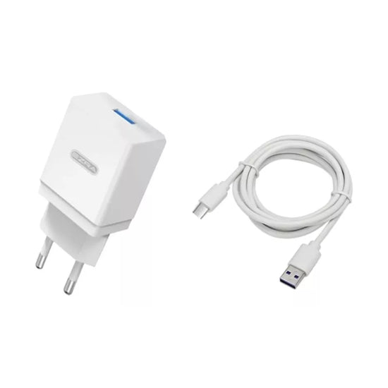 Cargador De Pared 2.4a Con Una Salida Usb + Cable Micro Usb®