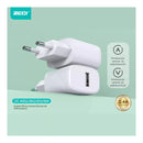 Cargador De Pared 2.4a Con Una Salida Usb + Cable Micro Usb®