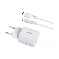 Cargador De Pared 2.4a Con Una Salida Usb + Cable Micro Usb®