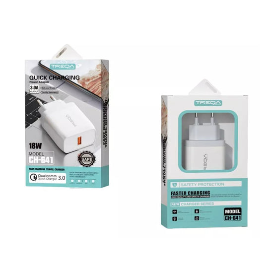 Cargador Usb Carga Rápida De 18w Treqa®