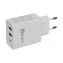 Cargador De Pared Treqa 38w 2 Usb + Tipo C 3.0 Carga Rápida®