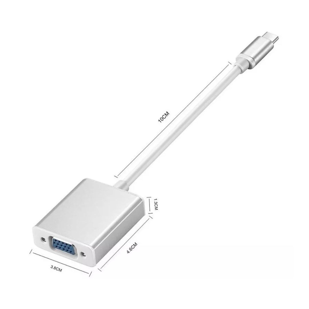 Cable Adaptador Usb 3.1 Tipo C A Vga Para Proyector, Pc N05®