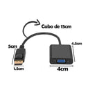 Cable Adaptador De Convertidor De Vídeo Analógico Displayport P/ Vga