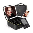 Maletín Valija De Maquillaje Cosméticos Con Espejo Luz Led®