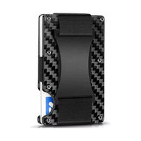 Billetera Minimalista De Fibra De Carbono Para Tarjetas Rfi®