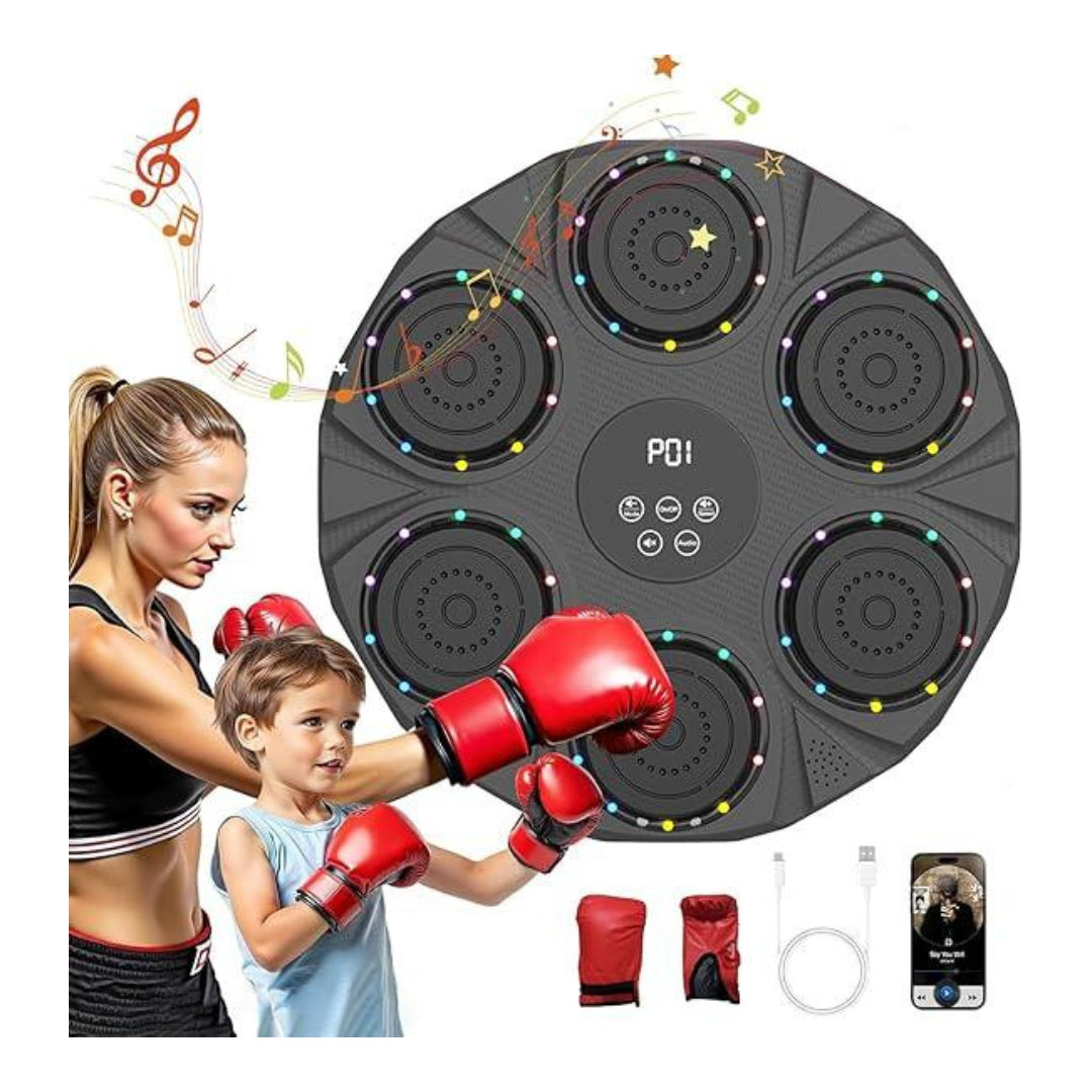 Entrenador De Boxeo De Pared 6 Objetivos Música Bluetooth®