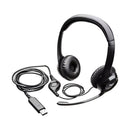 Auriculares Logitech H390 Con Micrófono Usb Color Negro