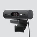 Cámara Web Logitech Brio 500 Full Hd 4mpx Color Graphite®