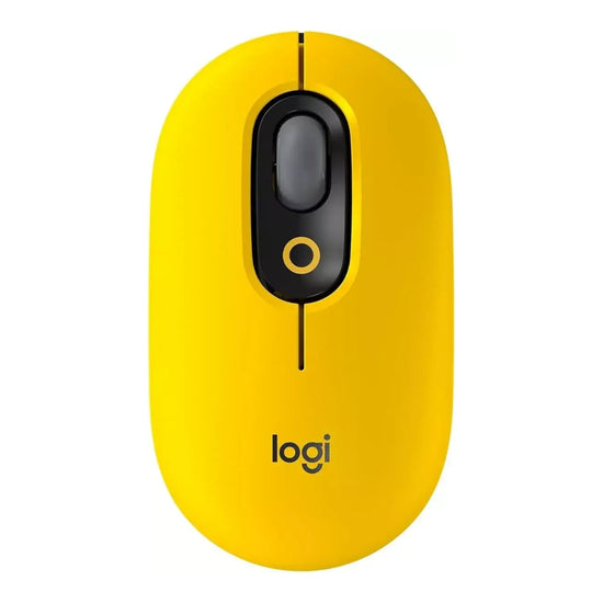 Mouse Logitech Inalámbrico Pop 910 Amarillo