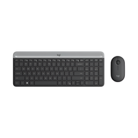Kit Teclado Y Mouse Inalámbrico Logitech Mk470 Color Negro