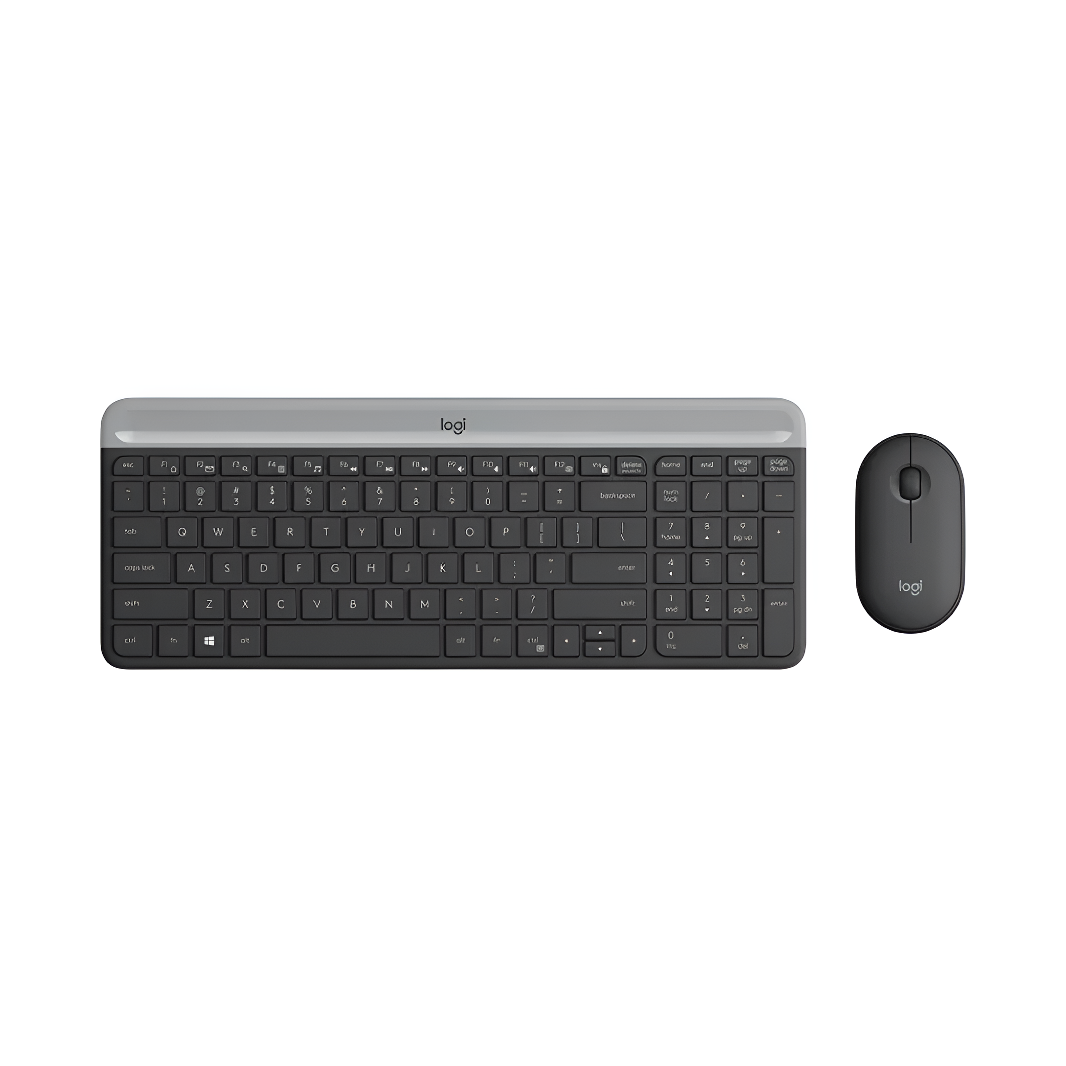 Kit Teclado Y Mouse Inalámbrico Logitech Mk470 Color Negro