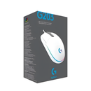 Mouse Cableado Logitech G203 Gaming Rgb Usb Color Blanco
