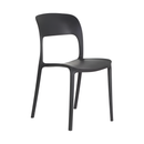 Silla De Comedor Respaldo Negro Antideslizante 79x40x40cm®