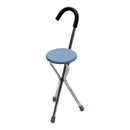 Bastón Con Asiento Plegable, 3 Apoyos Acero Inoxidable®