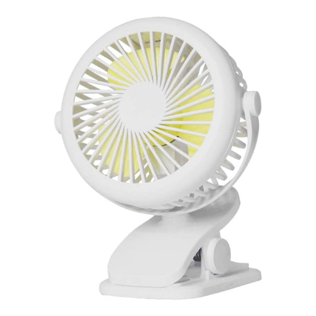 Mini Ventilador Usb Con Clip Recargable Portátil Para Mesa