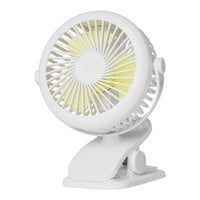 Mini Ventilador Usb Con Clip Recargable Portátil Para Mesa