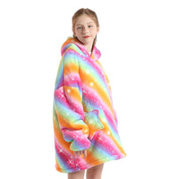 Buzo Niños Con Capucha Manta Multicolor Arcoíris®