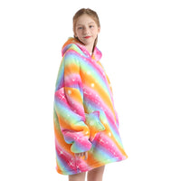 Buzo Niños Con Capucha Manta Multicolor Arcoíris®