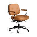 Silla De Oficina Vintage Cuero Sintético Ruedas 360®