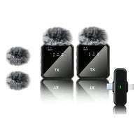 Micrófono Inalámbrico Dual F15-2 Para iPhone Y Android®