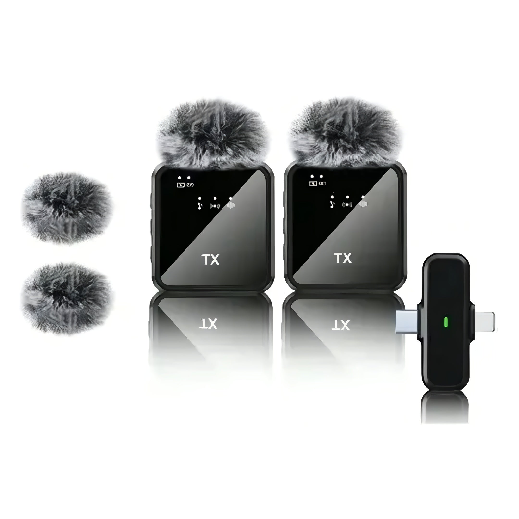 Micrófono Inalámbrico Dual F15-2 Para iPhone Y Android®
