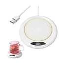 Base Calentadora Para Taza De Café, Te O Líquidos Usb 220v Color Blanco®