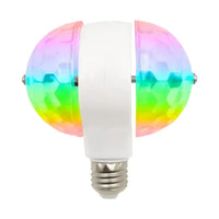 Lámpara Led Rgb Doble Giratoria Discoteca E27 Tipo Discotec®