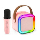 Mini Parlante Micrófono Inalámbrico Karaoke Led Bluetooth®