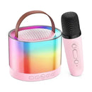 Mini Parlante Portátil Inalámbrico Luces Rgb + 1 Micrófono®