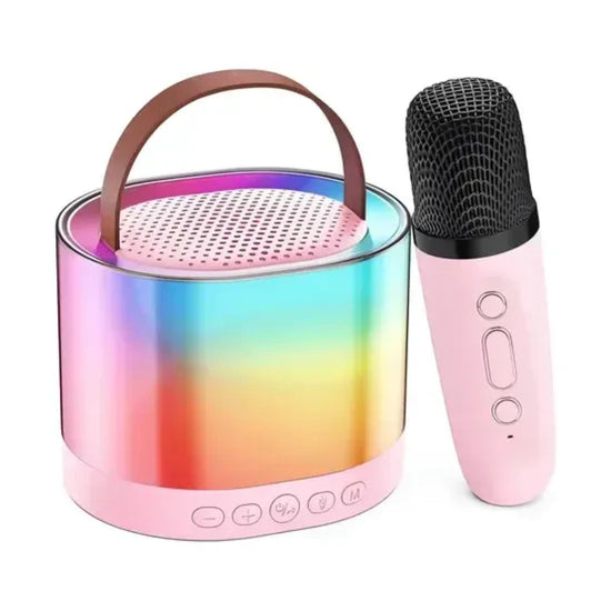 Mini Parlante Portátil Inalámbrico Luces Rgb + 1 Micrófono®