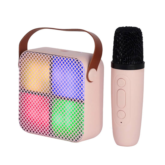 Parlante Inalámbrico Karaoke Kids 4 Luces Rgb + Micrófono®
