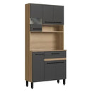 Muebles De Cocina Kit Multiuso 5 Puertas 1 Cajón 1 Estante Miel/Grafito®
