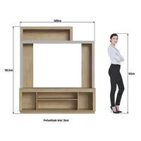 Rack Modular Con Panel Para Tv 55 4 Estantes 2 Puertas®